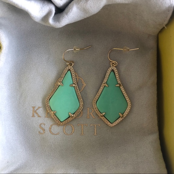 Kendra Scott Mint Alex Earrings - Picture 1 of 3